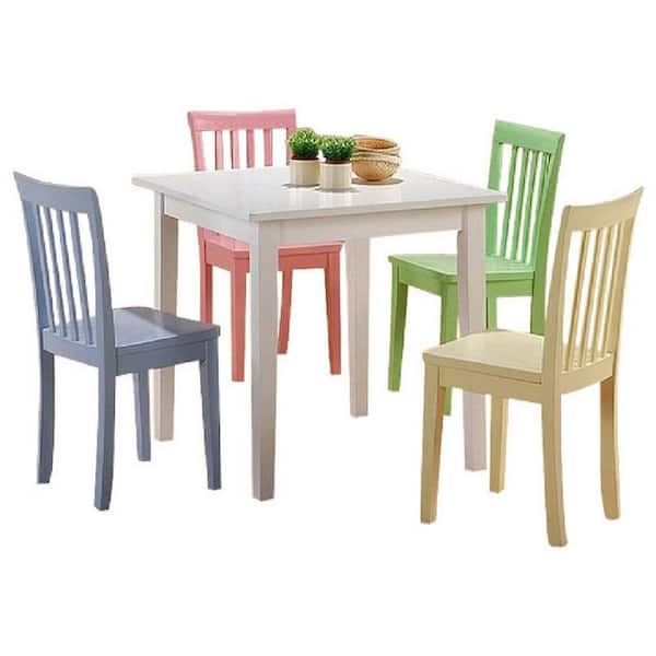Coaster Home Furnishings Rory 5-Piece Multi-Colored Youth Dining Set