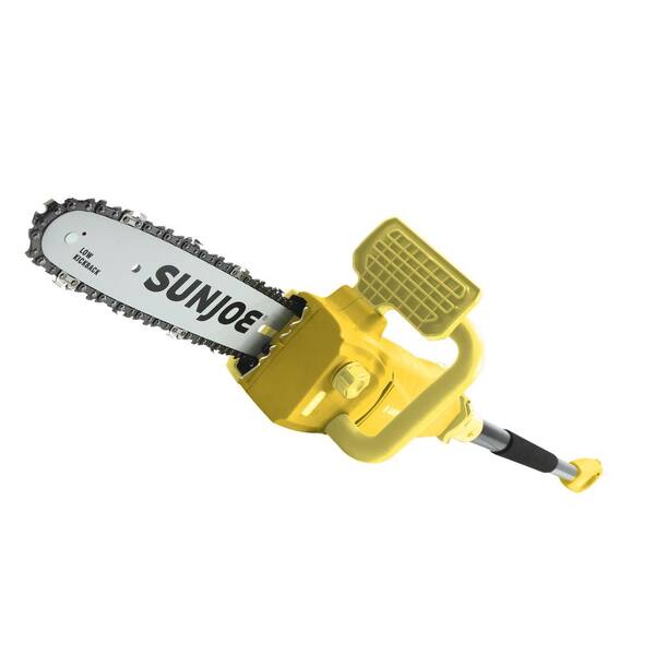 Sun Joe 10 in. 8 Amp Convertible Electric Pole Chain Saw in Yellow (Factory Refurbished)