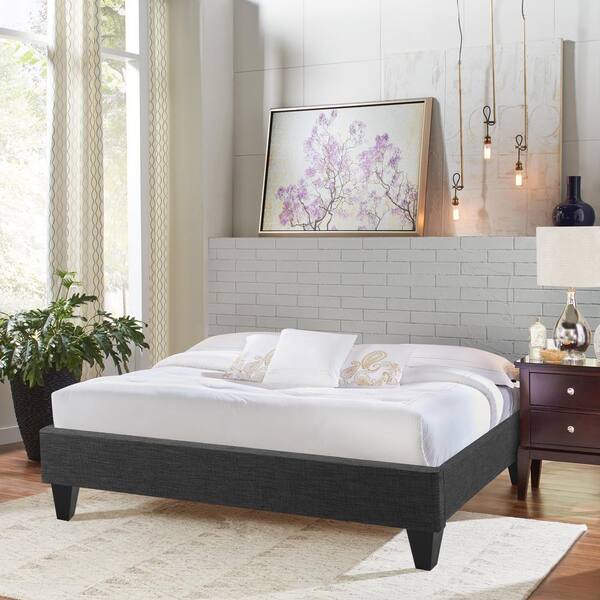 Lifestyle Solutions Trento Upholstery Fabric Full Platform Bed