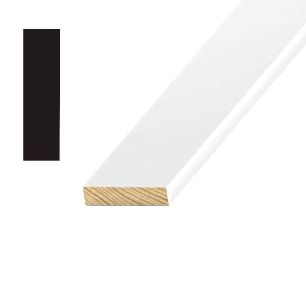 Kelleher 11/16 in. x 2-1/2 in. x 8 ft. Primed Pine #3 Wire Moulding P662PR  - The Home Depot