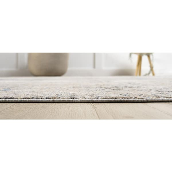 Camilla 2 ft. x 10  ft. Grey Western Area Rug