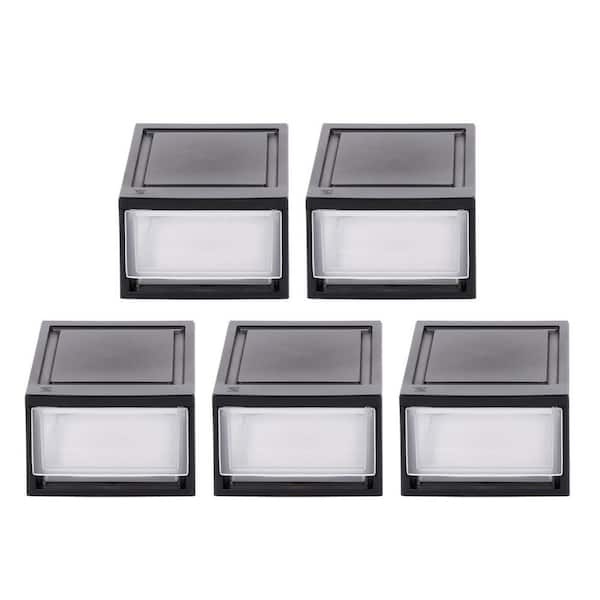 Iris 13 X Gray Stackable Storage Drawers 5pk