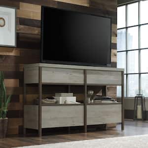 Manhattan Gate 60 in. Mystic Oak Particle Board TV Stand with 4 Drawer Fits TVs Up to 60 in. with Cable Management