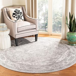 Brentwood Cream/Gray 3 ft. x 3 ft. Area Rug