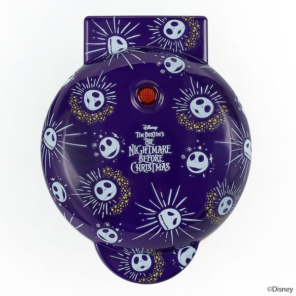 Purple Disney Nightmare Before Christmas Jack Skellington Mini American Waffle Maker