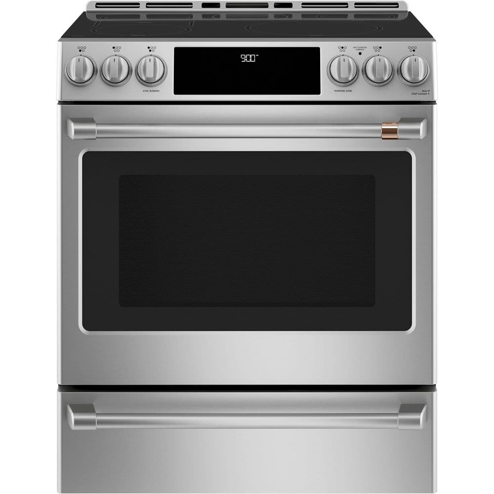 30 in. 5 Burner Element Slide-In Smart Induction Range with Convection in Stainless Steel, Self Clean price history on PriceWatchPro