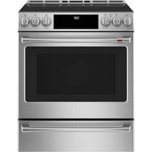 30 in. 5 Burner Element Slide-In Smart Induction Range with Convection in Stainless Steel, Self Clean