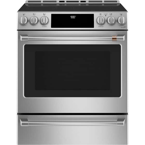 30 in. 5 Burner Element Slide-In Smart Induction Range with Convection in Stainless Steel, Self Clean