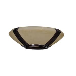 Miramar 60 in. Weathered Bronze Ceiling Fan Replacement Top Glass