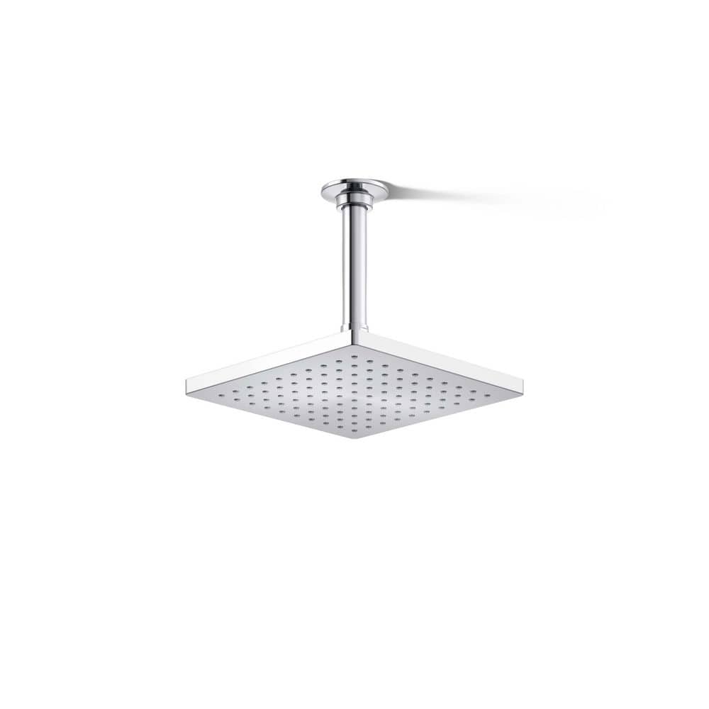 Honesty 1-Spray Patterns 8 in. Ceiling Mount 1.75 GPM Fixed Shower Head in Polished Chrome price history on PriceWatchPro