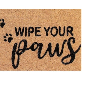 Natural Collection Coir Mat Wipe Your Paws