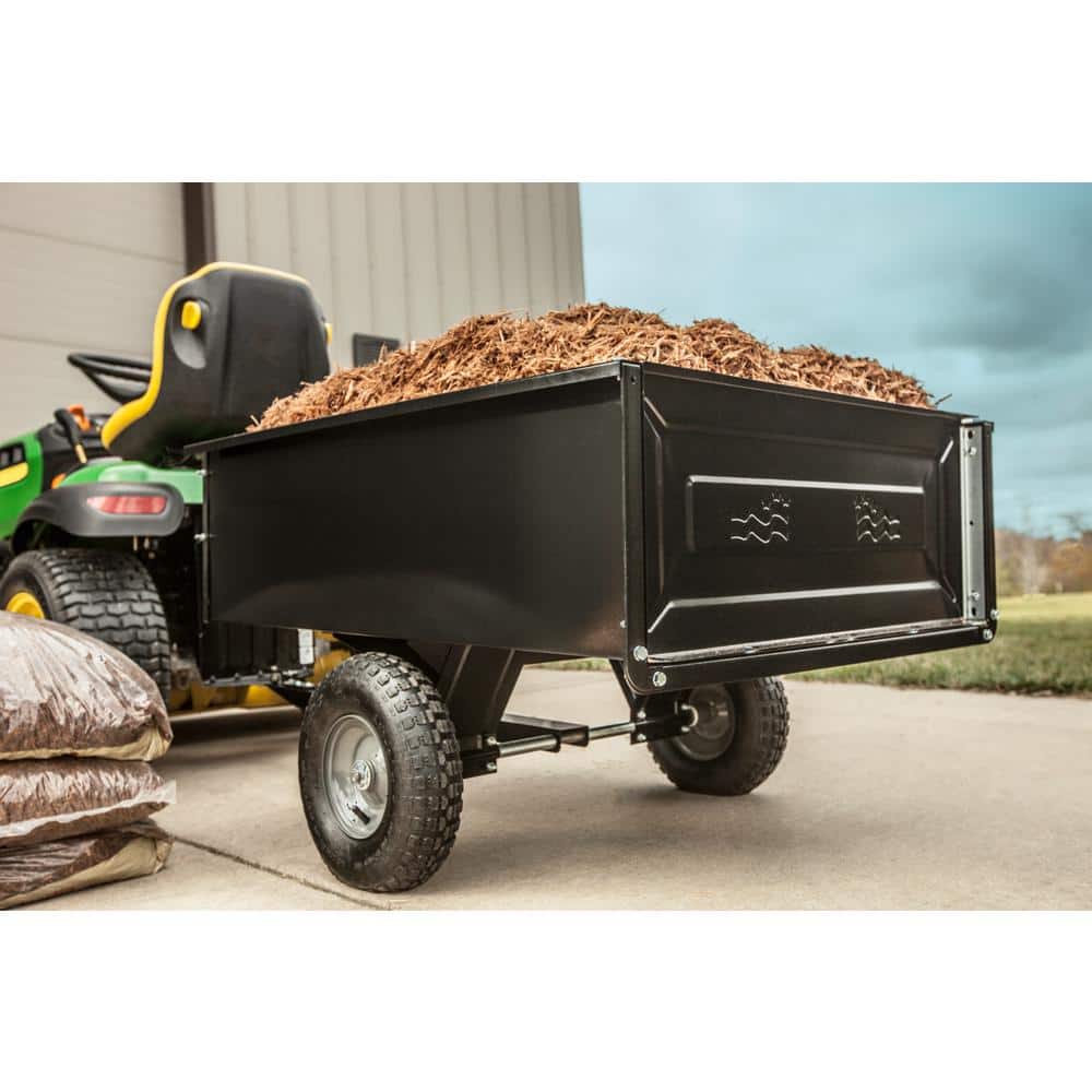 Agri-Fab Black Steel 350 lb Tow Behind Utility Cart