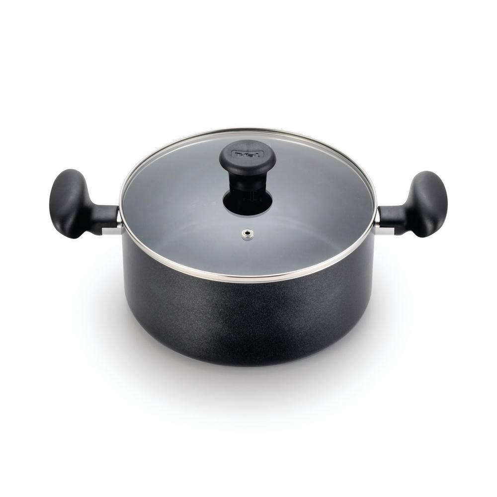 T-fal 14-Piece Black Aluminum Nonstick Cookware Set