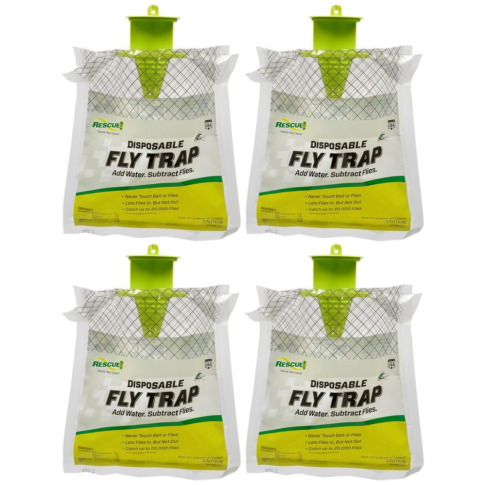 Intruder The Better Flytrap Disposable Indoor Fly Trap (4-Pack