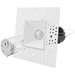 2 in Canless Remodel LED Trimless Recessed Light 5 Color Temperatures Interlocking Module 15W Wet & IC Rated