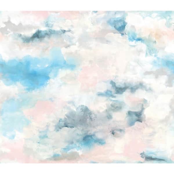 Nimbus Blue Self Adhesive Mural