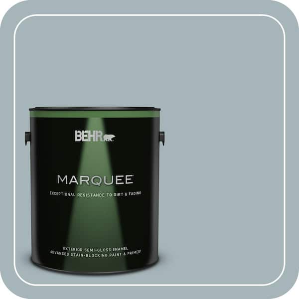 BEHR MARQUEE 1 gal. #ECC-22-2 Bay View Semi-Gloss Enamel Exterior Paint & Primer