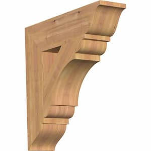 5.5 in. x 24 in. x 24 in. Western Red Cedar Olympic Traditional Smooth Bracket