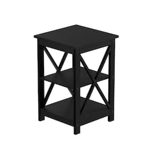 Black Contemporary X-Leg End Table
