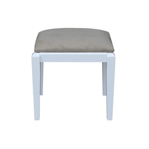 International Concepts Pure White Vanity Bench