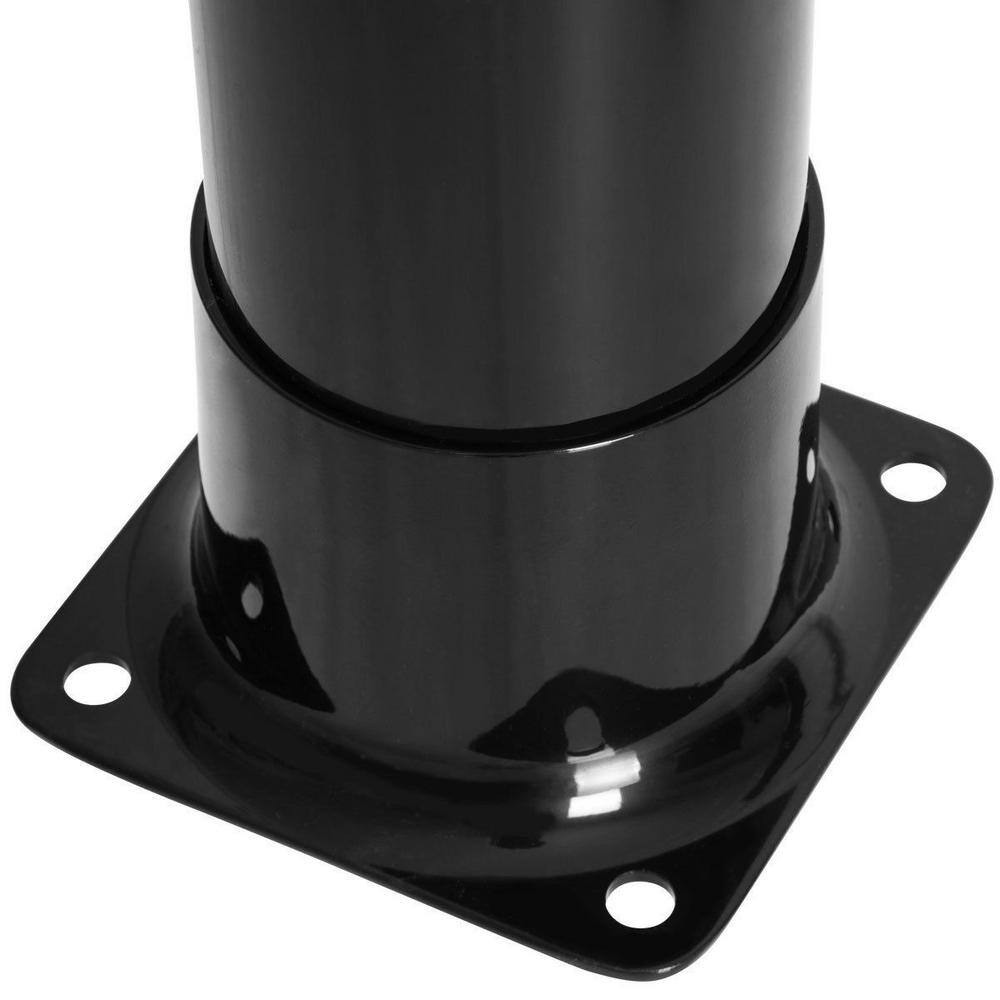 Black 7.2 Ft Solar Heated Outdoor Shower with PVC Construction