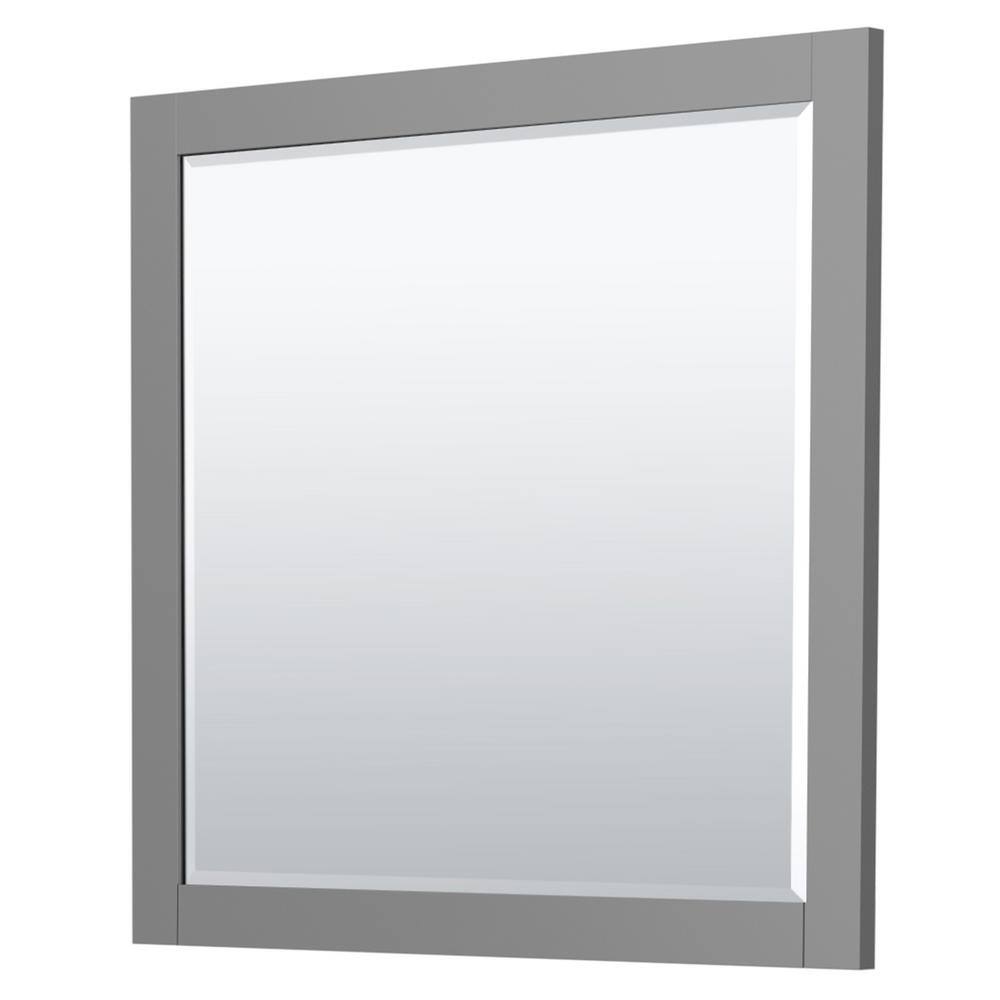 Miranda 36'' Dark Gray Single Freestanding Bathroom Vanity with White Marble Top
