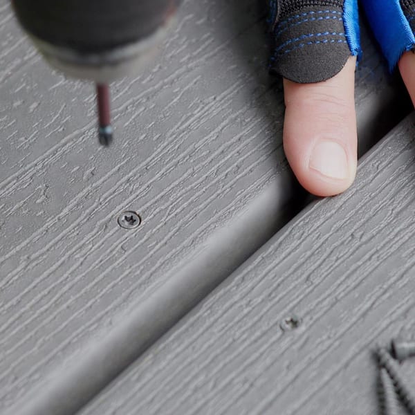 Trex 2-1/2 in. #10 Torx Flat Undercut Pebble Grey and Whidbey Color-Match Deck Screws 350-Count/Box