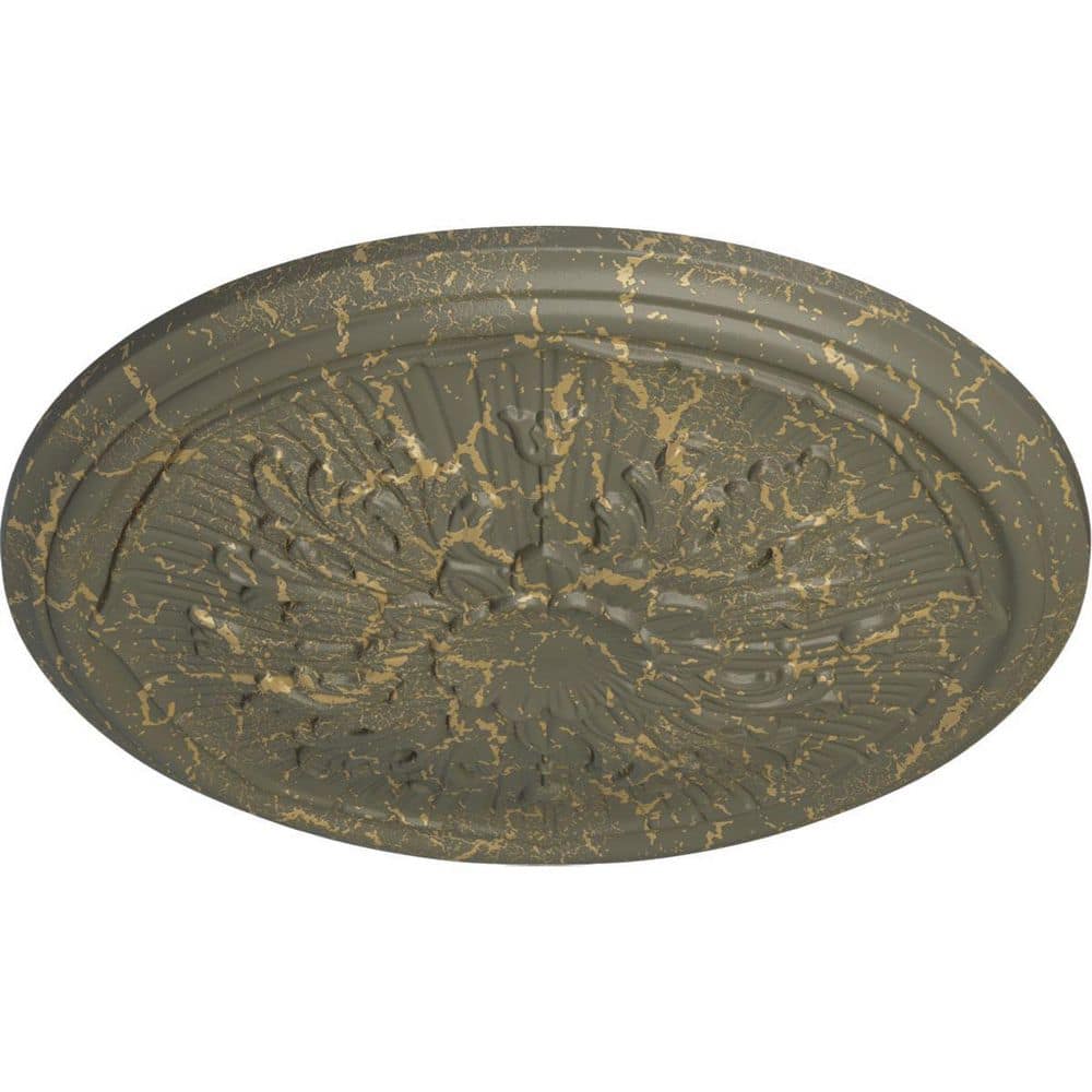 Americana Gold and Gray High-Density Ceiling Medallion
