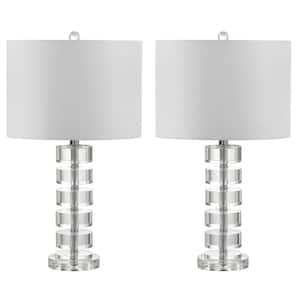 JONATHAN Y Claire 28.5 in. Crystal Table Lamp, Clear/Brass (Set of 2)  JYL5001A-SET2 - The Home Depot