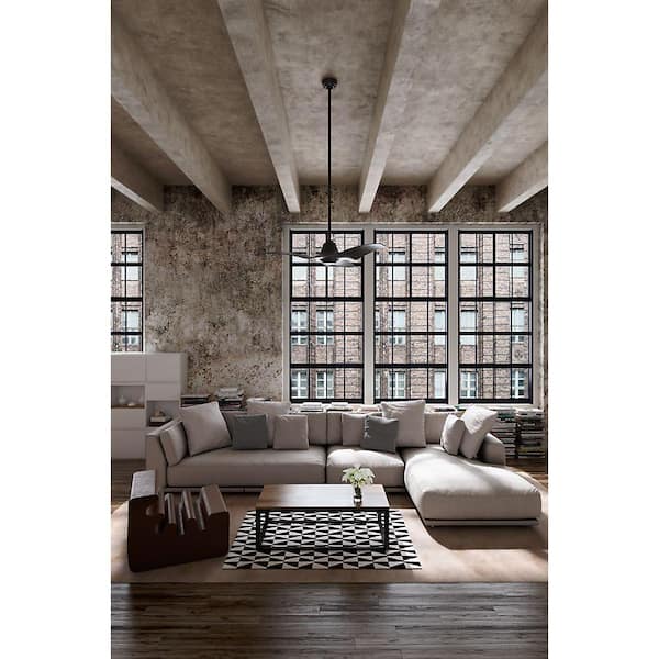 Stingray 60 in. Integrated LED Indoor Granite Ceiling Fan with Light