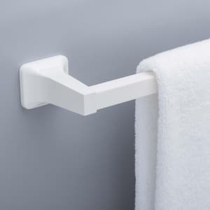 24 in. Wall Mounted Replacement Towel Bar Rod in White