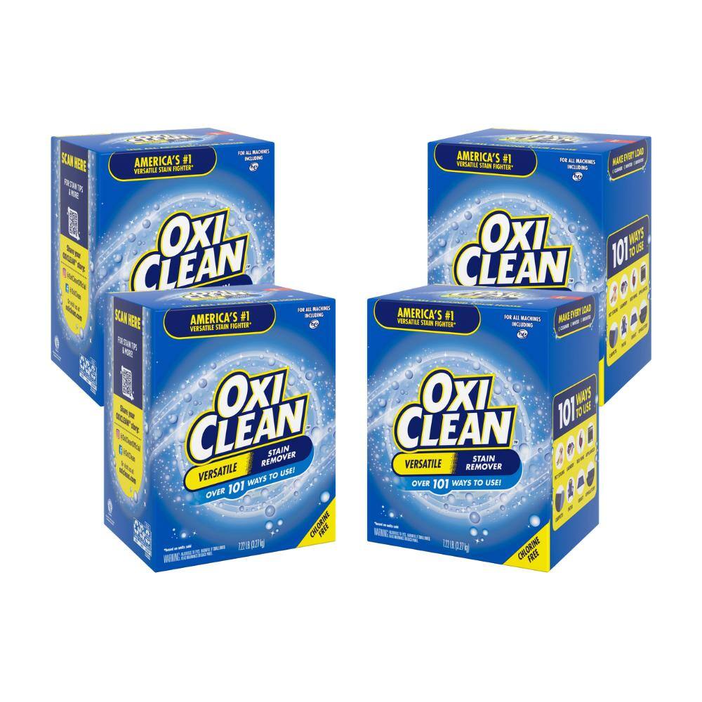 OxiClean Versatile Fabric Stain Remover Powder 7 22 Lbs 4 Pack 51791 