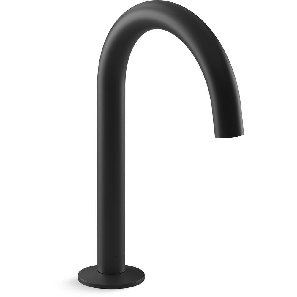 KOHLER Components Bathroom Sink Spout with Tube Design, Matte Black K77967BL The Home Depot