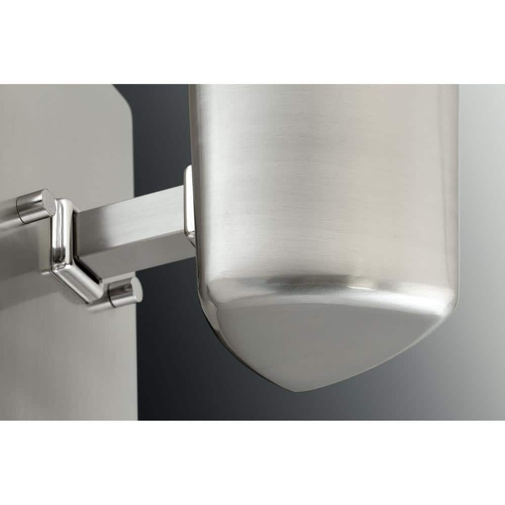 Zura Brushed Nickel 14" Modern Outdoor Wall Sconce