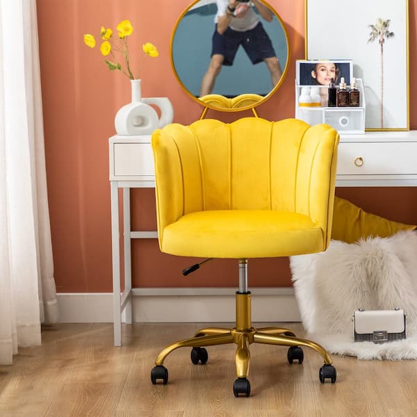 Ergonomic Bedroom Yellow Chair Back Support Pillow Reclinable