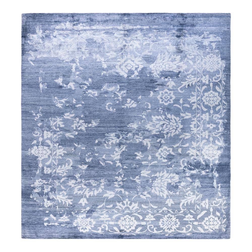 Modern-Contemporary Gray 9 X 12 Hand-Knotted Silk Indoor Area Rug price history on PriceWatchPro
