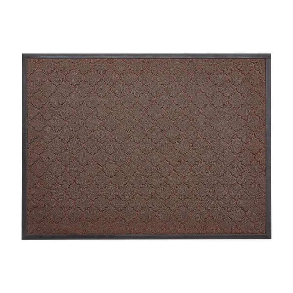 Front Door Mat, 4 x 4 ft. Commercial Floor Mat for Indoor and Outdoor, Modern Stylish Carpet with TPE Backing