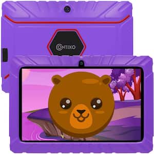 Kids Tablet 7 in. Android 10, 16 GB, Wi-Fi, Educational Tablet for Kids with Pre-Loaded Apps and Kid-Proof Case, Red