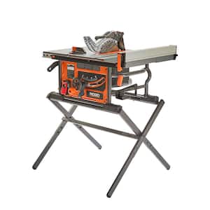 Table Saw with Scissor Stand