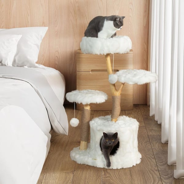 Cat Tree Real Branch Luxury Cat Condo