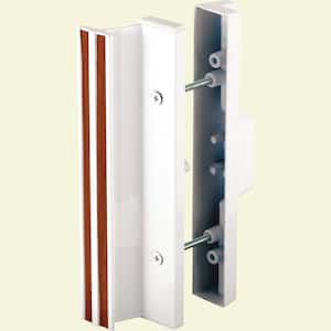3-15/16 in., White Diecast, Mortise Style Sliding Patio Door Handle