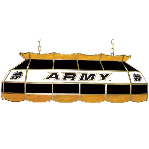 Trademark Army Black Knights 40 in. Gold Stained Glass Tiffany Light