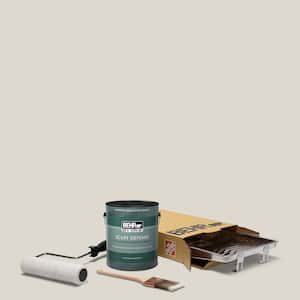 1 gal. #N320-1 Campfire Ash Extra Durable Semi-Gloss Enamel Interior Paint & 5-Piece Wooster Set All-in-One Project Kit