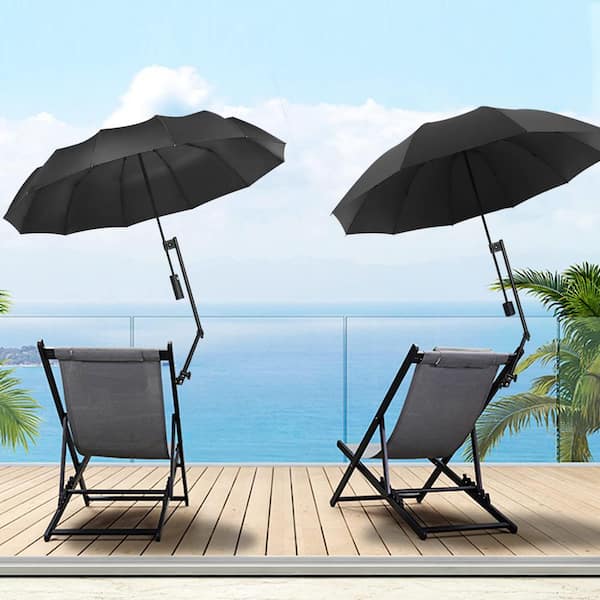 Angel Sar 2.5 ft. Beach Umbrella with Adjustable Universal