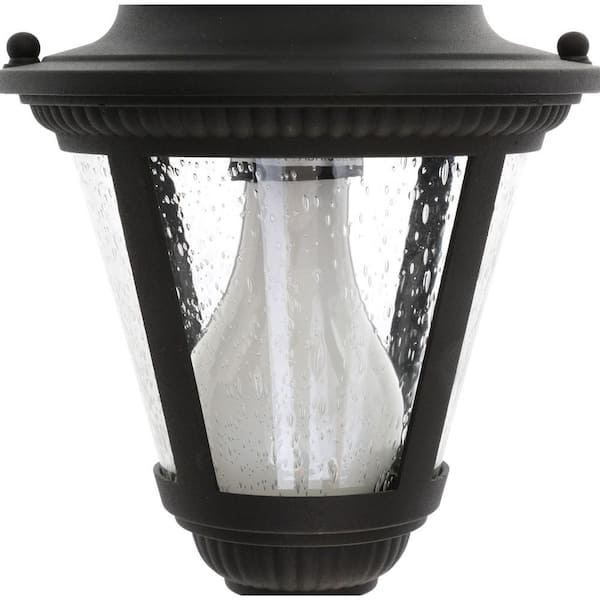 Progress Lighting Westport Collection 1-Light Textured Black Clear