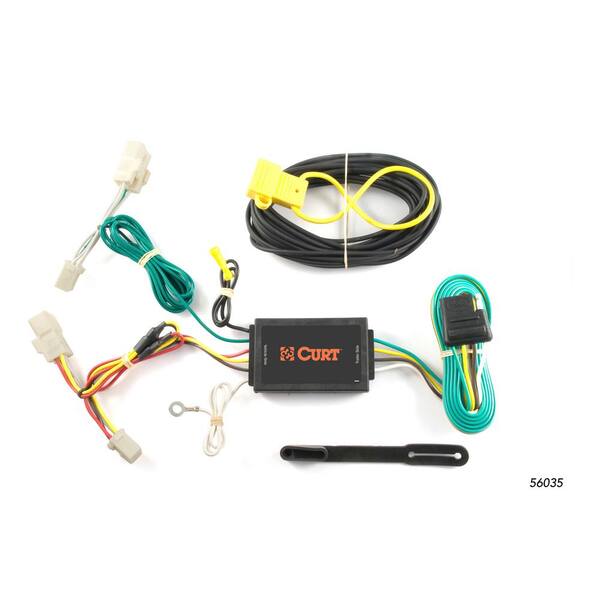 CURT Custom VehicleTrailer Wiring Harness, 4Way Flat, Select Toyota