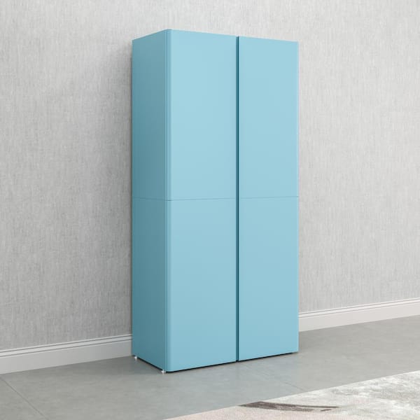 Everest 36-in W x 74-in H Steel Modern Blue Freestanding Utility Storage Cabinet