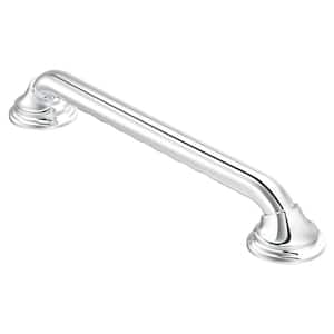 Home Care 36 in. x 1-1/4 in. Concealed Screw Grab Bar with SecureMount and Curl Grip in Chrome