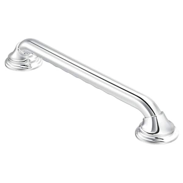MOEN Home Care 36 in. x 1-1/4 in. Concealed Screw Grab Bar with SecureMount and Curl Grip in Chrome