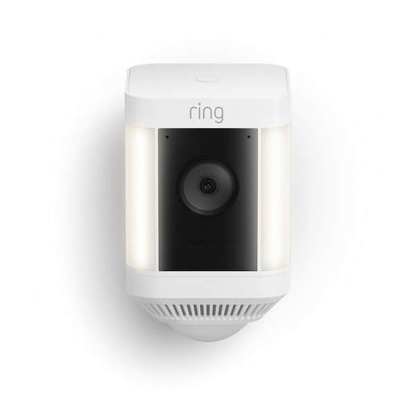 Ring Spotlight Cam Plus Outdoor/Indoor Wireless 1080p Battery Surveillance  Camera White B09JZ5BG26 - Best Buy